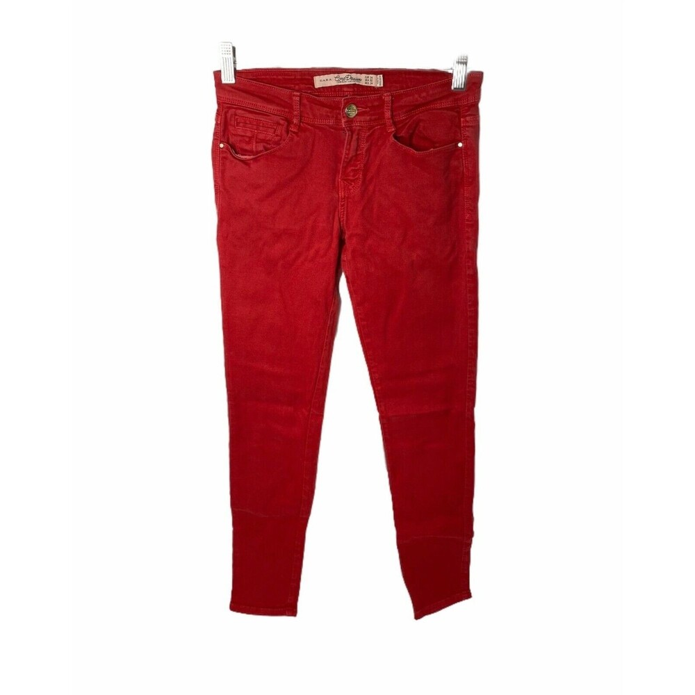 Women’s 2 X 32 Skinny Jean's Zara Red Core Denim Trafaluc Collection Slim